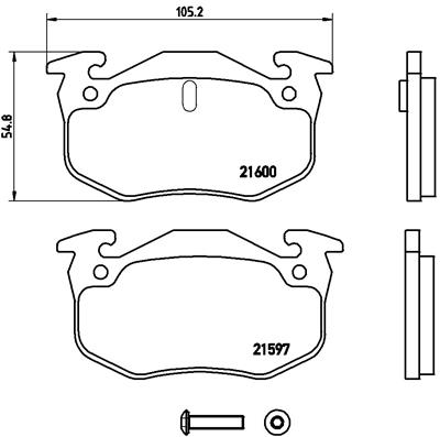 A.B.S. P 68 018 BREMBO Bremsbelagsatz, Scheibenbremse